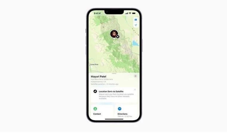 青岛苹果14维修分享iPhone14系列中 FindMy功能通过卫星分享位置方法教程 
